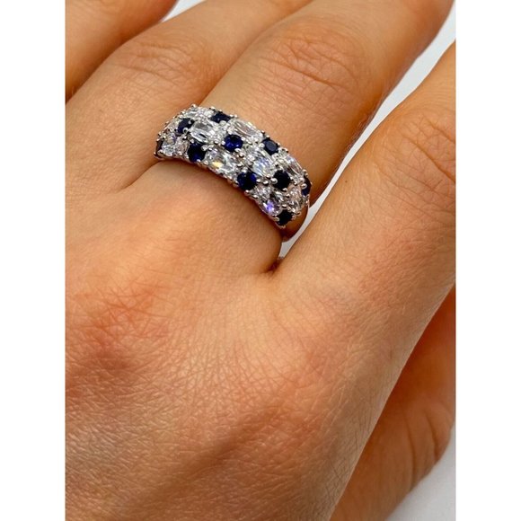 925 STERLING SILVER CZ RING SIZE 7 - Picture 4 of 10